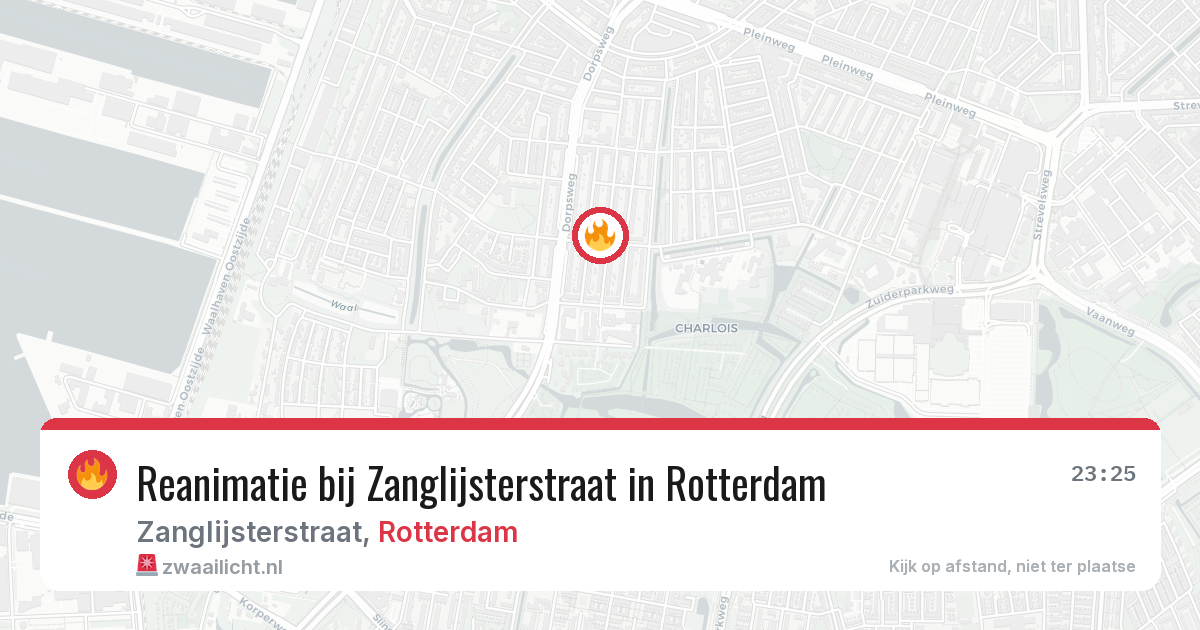 Reanimatie bij Zanglijsterstraat in Rotterdam — 20 mrt 2026