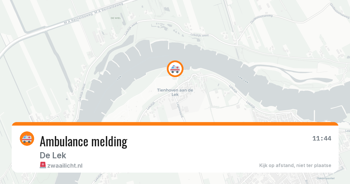 Ambulance melding — 8 jul 2026