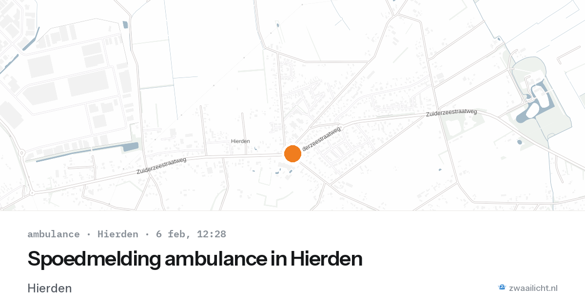 Spoedmelding ambulance in Hierden — 6 feb 2026