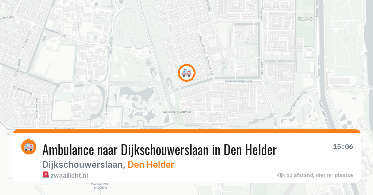 Ambulance naar Dijkschouwerslaan in Den Helder — 10 jul 2026