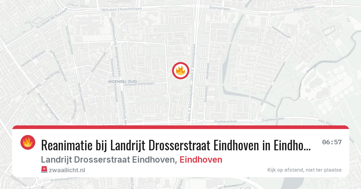 Reanimatie bij Landrijt Drosserstraat Eindhoven in Eindhoven — 29 mei 2026