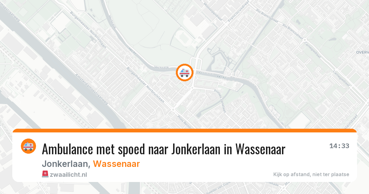 Ambulance met spoed naar Jonkerlaan in Wassenaar — 17 jan 2026
