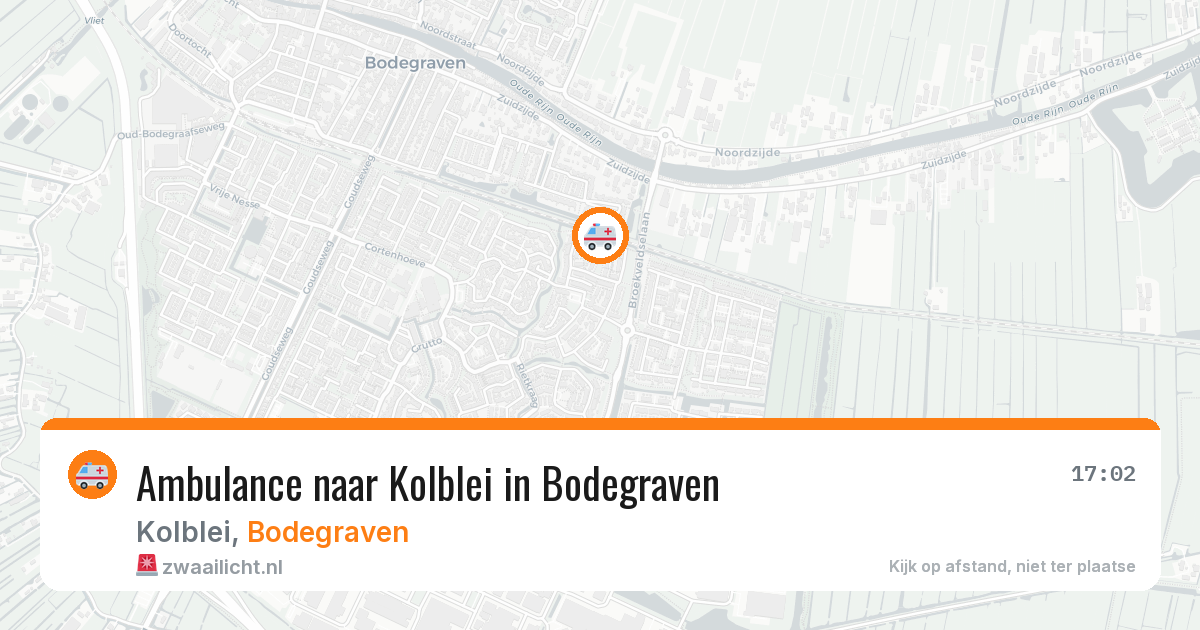 Ambulance naar Kolblei in Bodegraven — 29 mei 2026