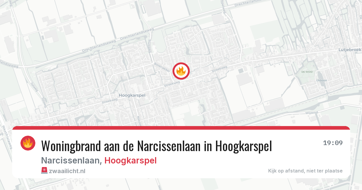 Woningbrand aan de Narcissenlaan in Hoogkarspel — 5 mei 2026