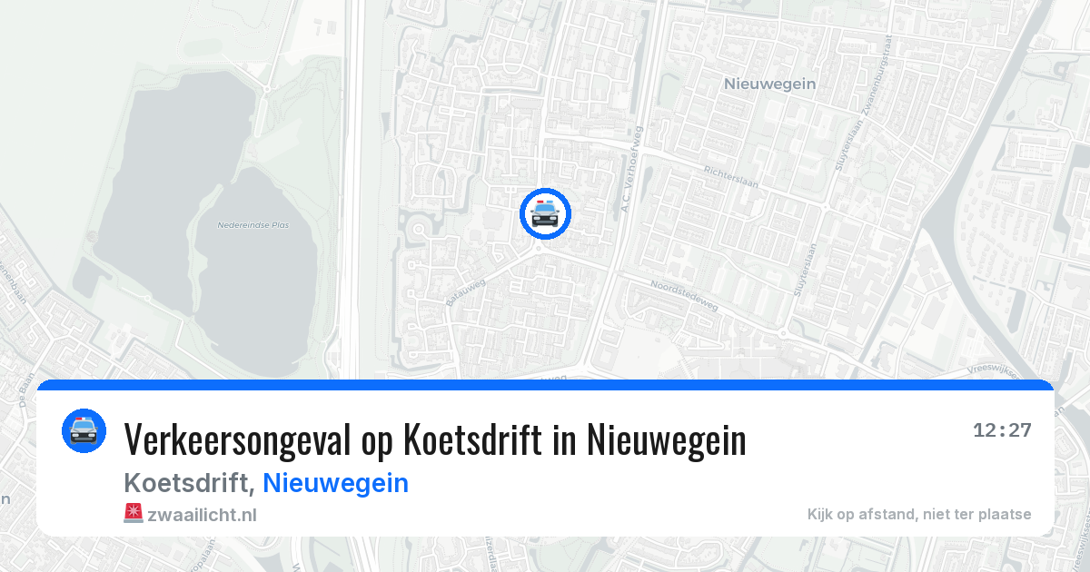 Verkeersongeval op Koetsdrift in Nieuwegein — 14 mrt 2026