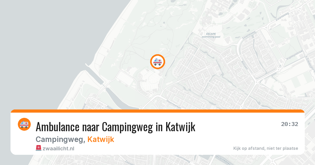 Ambulance naar Campingweg in Katwijk — 1 aug 2026