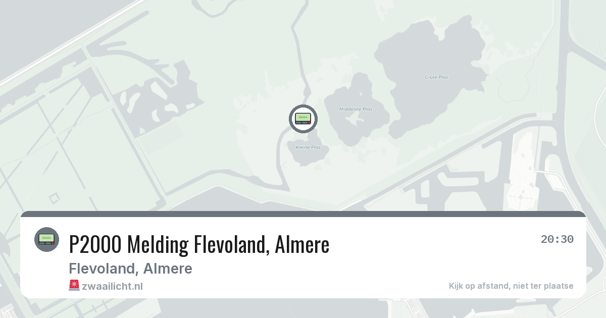 P2000 Melding Flevoland, Almere — 14 aug 2026