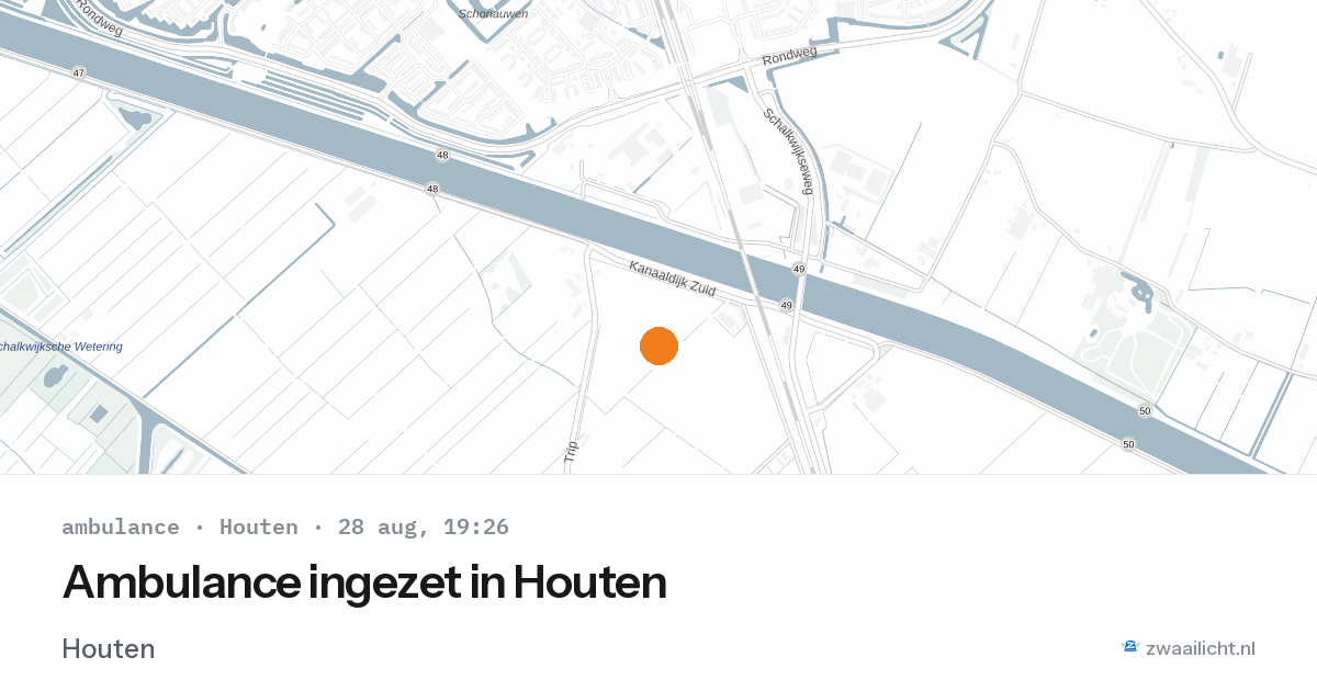 Ambulance ingezet in Houten — 28 aug 2026