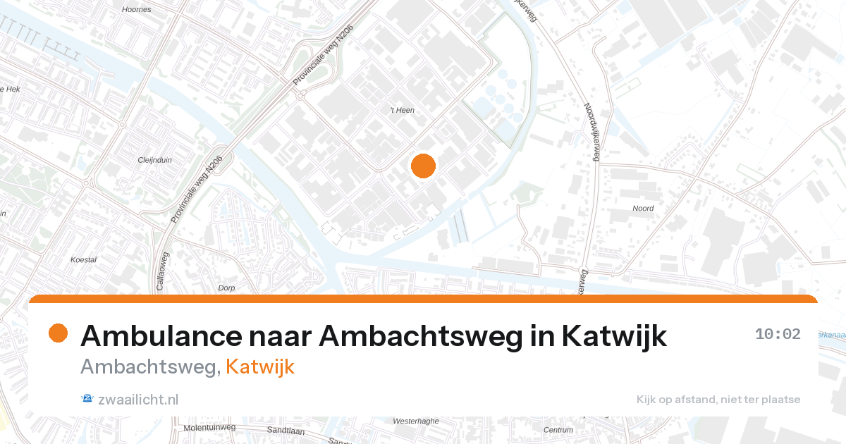 Ambulance naar Ambachtsweg in Katwijk — 6 mei 2026