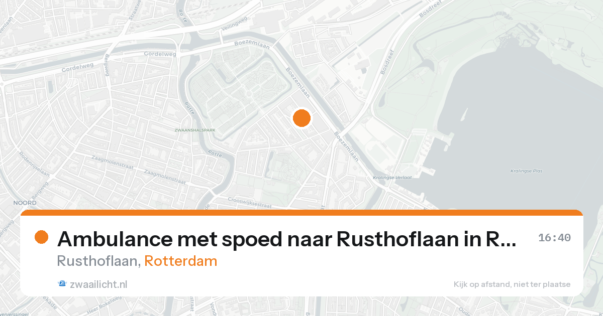 Ambulance met spoed naar Rusthoflaan in Rotterdam — 31 jan 2026