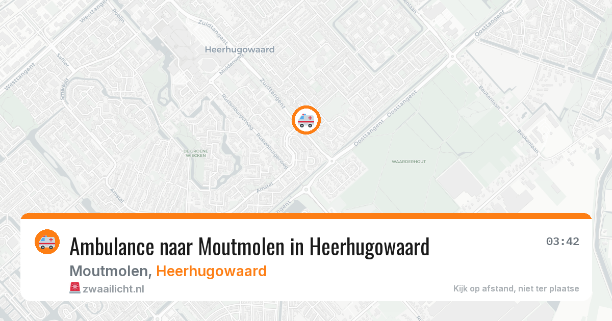 Ambulance naar Moutmolen in Heerhugowaard — 28 jun 2026