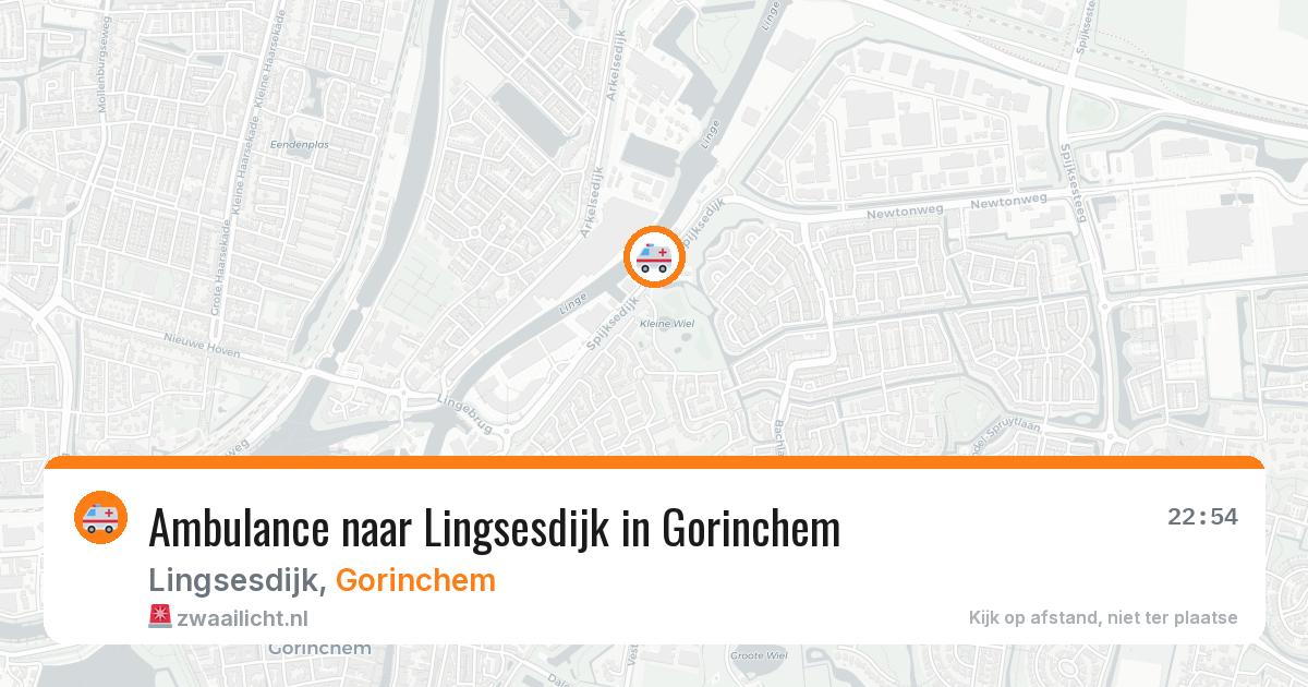 Ambulance naar Lingsesdijk in Gorinchem — 22 jun 2026