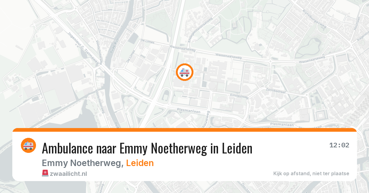 Ambulance naar Emmy Noetherweg in Leiden — 22 jun 2026