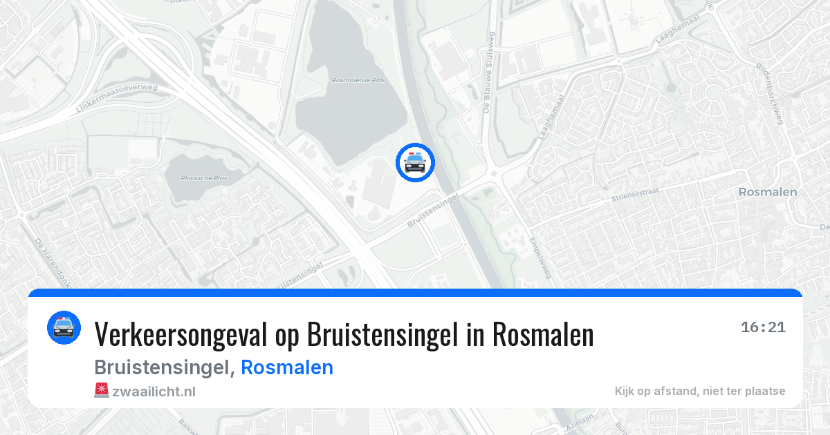 Verkeersongeval op Bruistensingel in Rosmalen — 31 mei 2026