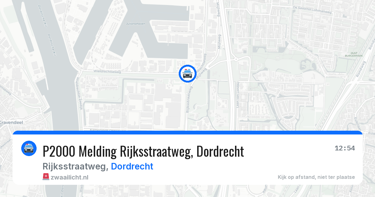 P2000 Melding Rijksstraatweg, Dordrecht — 21 mrt 2026