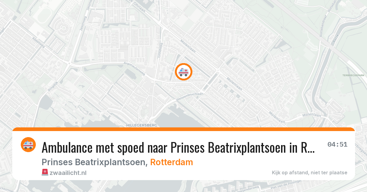 Ambulance met spoed naar Prinses Beatrixplantsoen in Rotterdam — 31 jul 2026