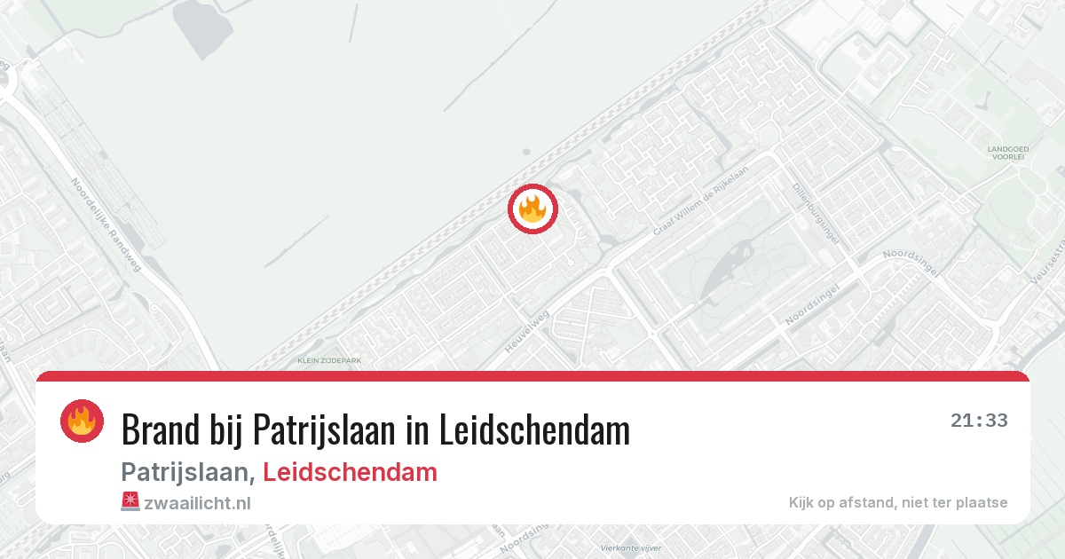 Brand bij Patrijslaan in Leidschendam — 9 jul 2026
