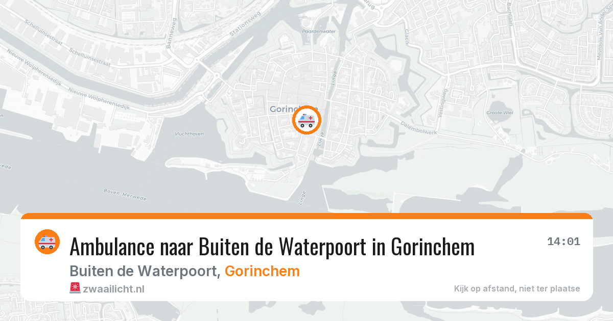 Ambulance naar Buiten de Waterpoort in Gorinchem — 19 mrt 2026