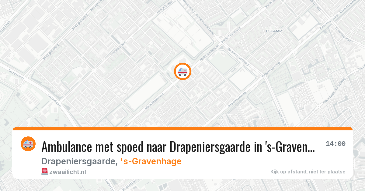 Ambulance met spoed naar Drapeniersgaarde in 's-Gravenhage — 4 apr 2026