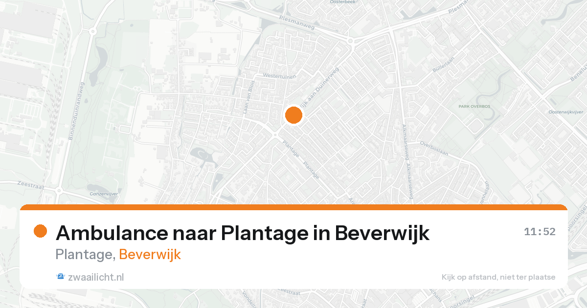 Ambulance naar Plantage in Beverwijk — 16 aug 2026
