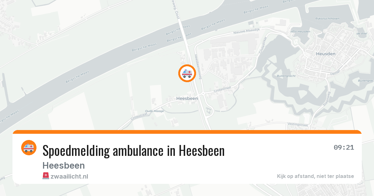 Spoedmelding ambulance in Heesbeen — 14 feb 2026
