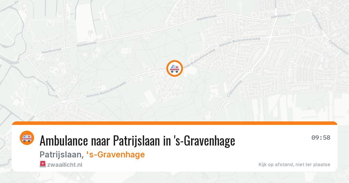 Ambulance naar Patrijslaan in 's-Gravenhage — 9 feb 2026