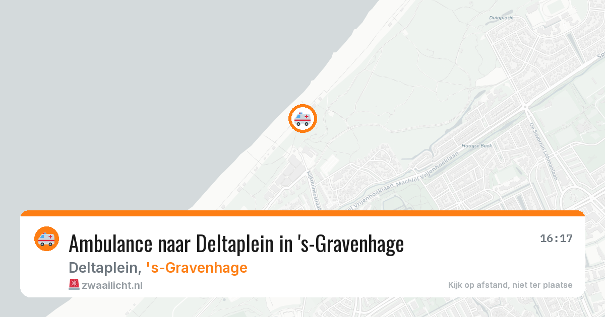 Ambulance naar Deltaplein in 's-Gravenhage — 2 aug 2026
