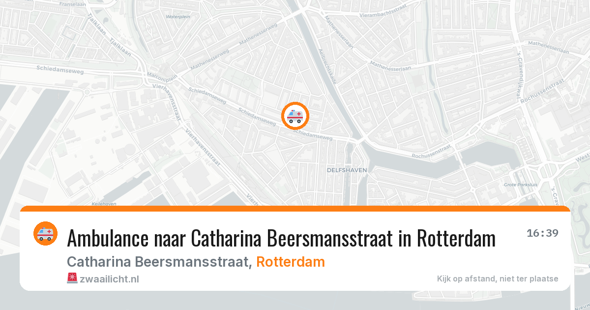 Ambulance naar Catharina Beersmansstraat in Rotterdam — 13 mei 2026
