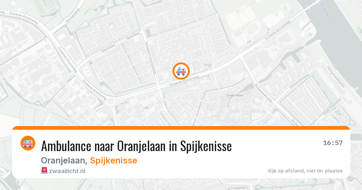 Ambulance naar Oranjelaan in Spijkenisse — 23 jun 2026