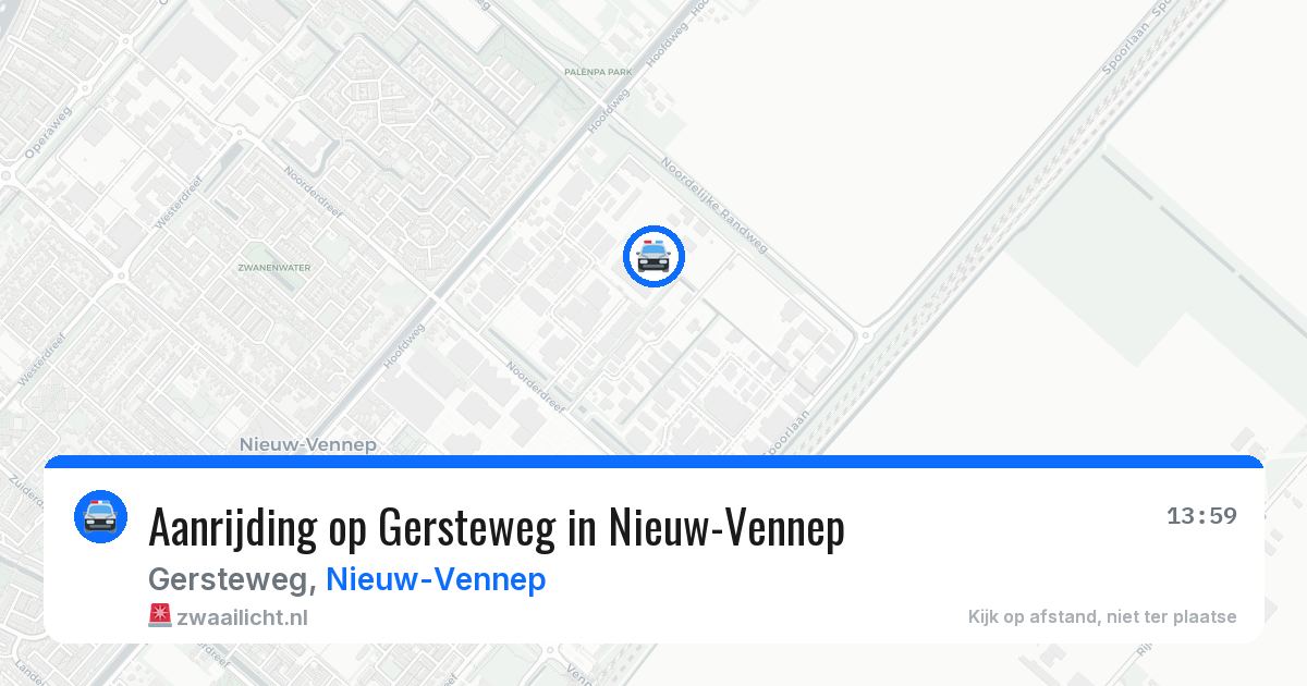Aanrijding op Gersteweg in Nieuw-Vennep — 20 jun 2026