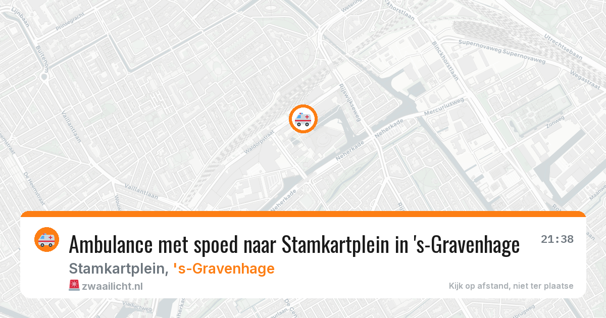 Ambulance met spoed naar Stamkartplein in 's-Gravenhage — 18 jun 2026