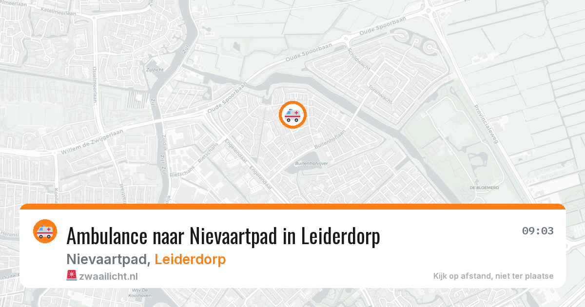 Ambulance naar Nievaartpad in Leiderdorp — 3 jun 2026