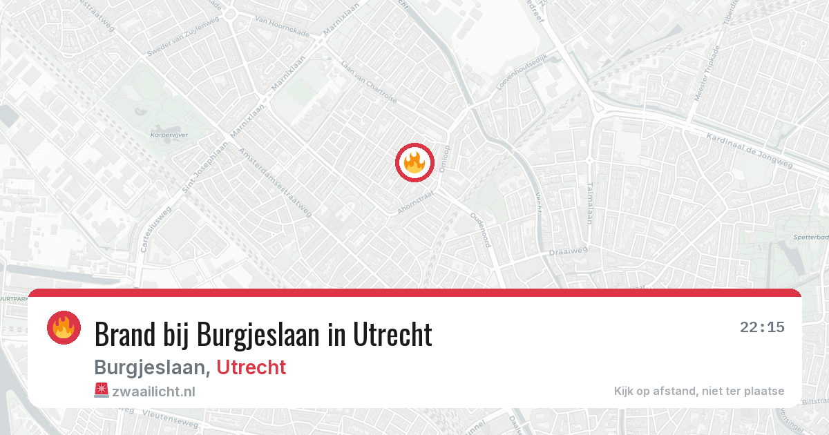 Brand bij Burgjeslaan in Utrecht — 19 jun 2026