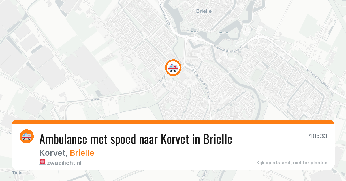 Ambulance met spoed naar Korvet in Brielle — 23 jan 2026