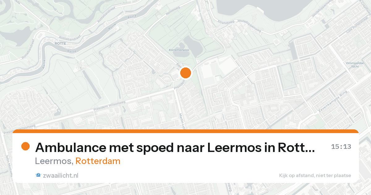 Ambulance met spoed naar Leermos in Rotterdam — 30 jan 2026