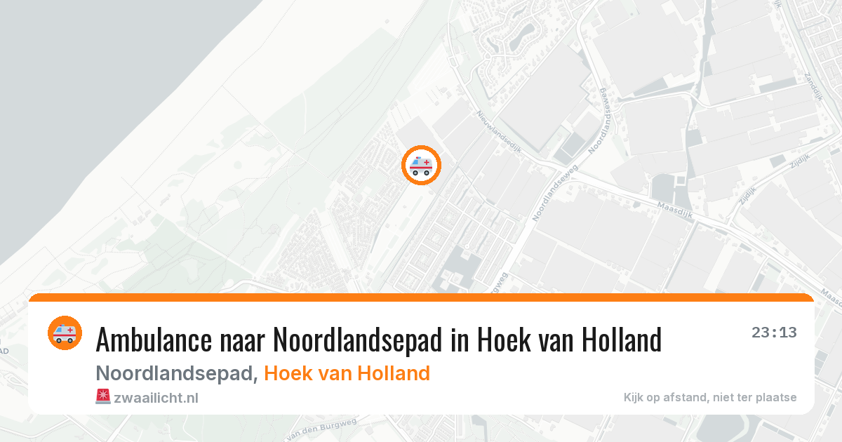 Ambulance naar Noordlandsepad in Hoek van Holland — 25 jun 2026