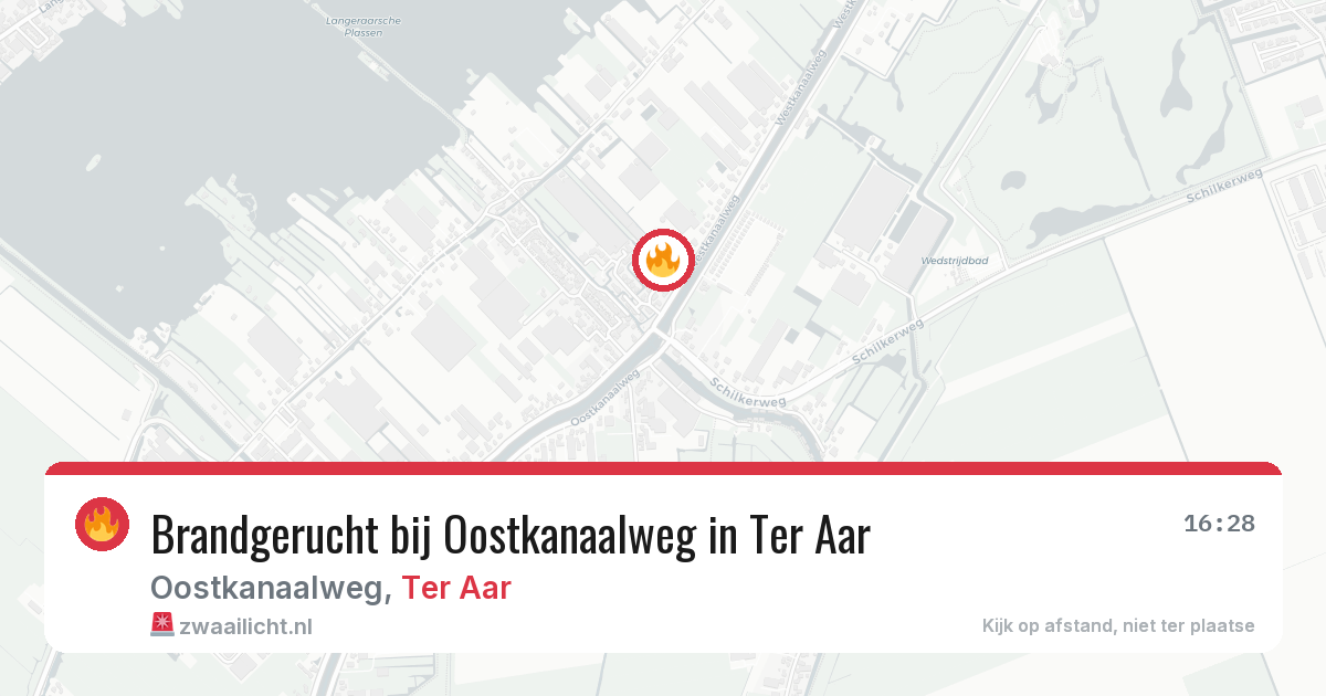 Brandgerucht bij Oostkanaalweg in Ter Aar — 19 jun 2026