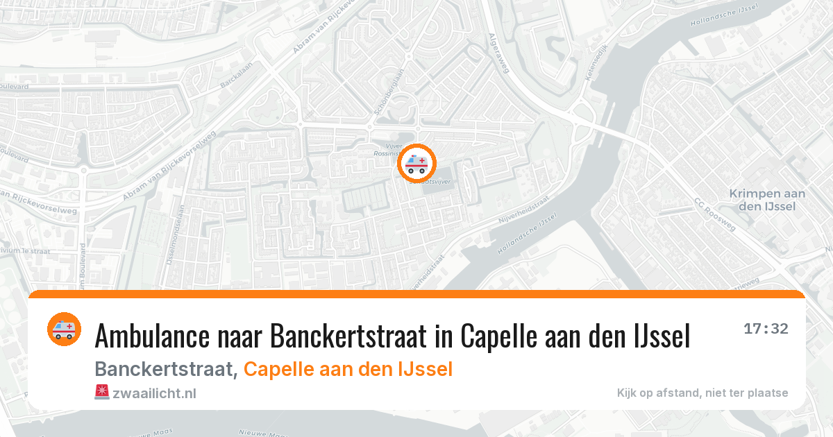 Ambulance naar Banckertstraat in Capelle aan den IJssel — 8 feb 2026
