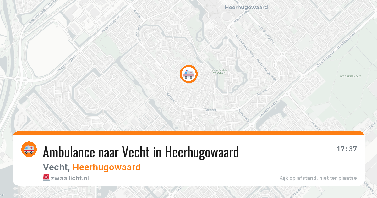 Ambulance naar Vecht in Heerhugowaard — 7 apr 2026