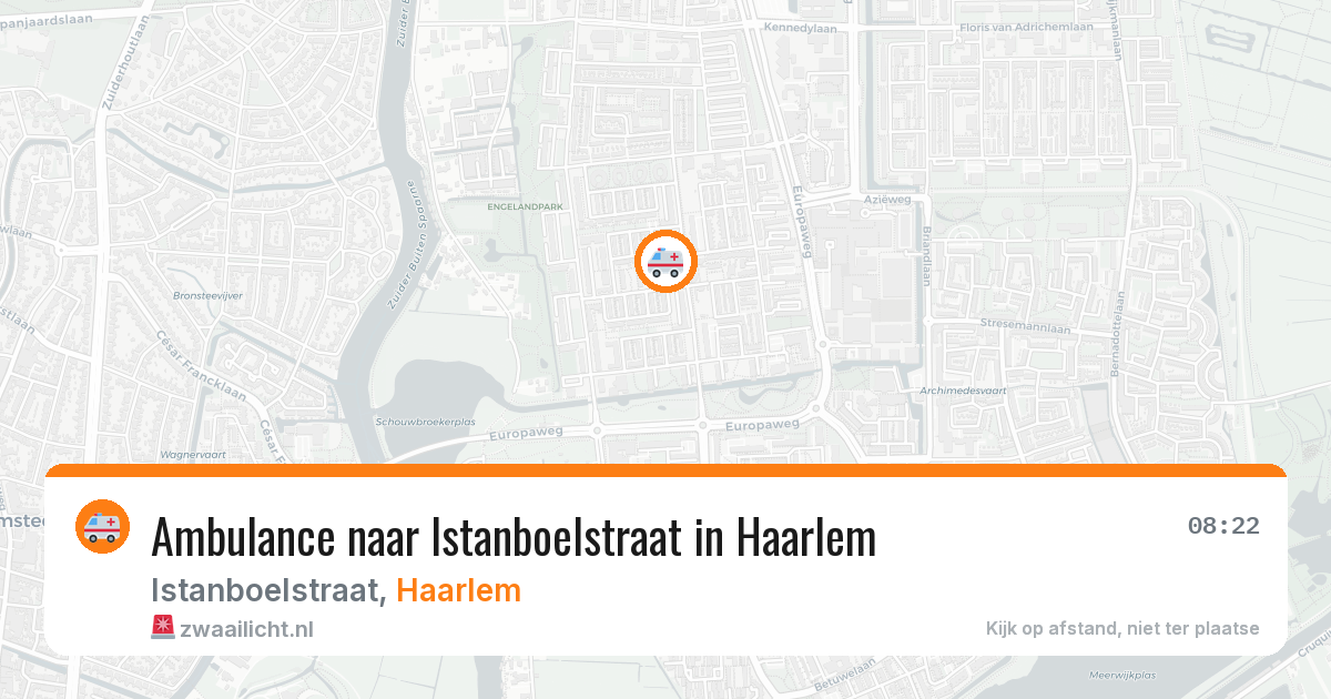 Ambulance naar Istanboelstraat in Haarlem — 1 jul 2026