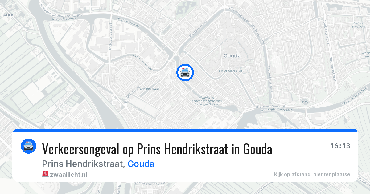 Verkeersongeval op Prins Hendrikstraat in Gouda — 3 jun 2026
