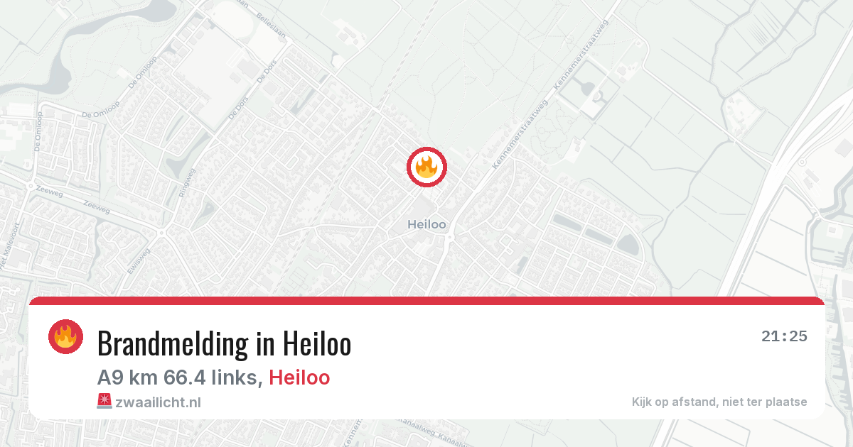 Brandmelding in Heiloo — 25 feb 2026