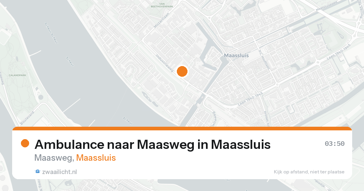 Ambulance naar Maasweg in Maassluis — 18 aug 2026