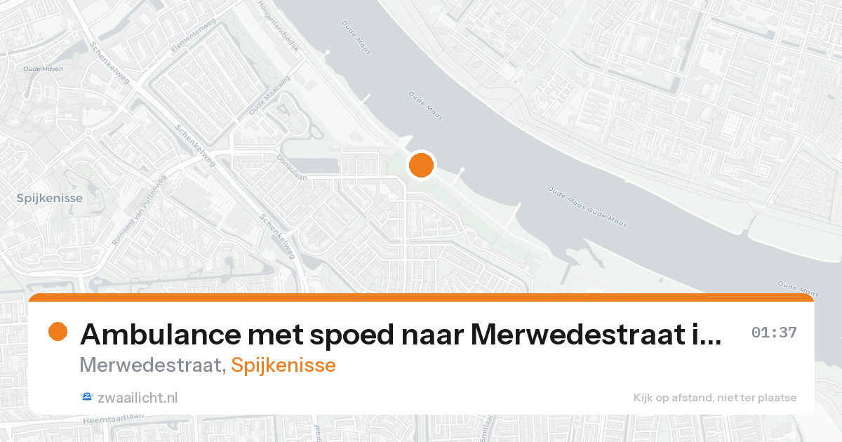 Ambulance met spoed naar Merwedestraat in Spijkenisse — 8 feb 2026