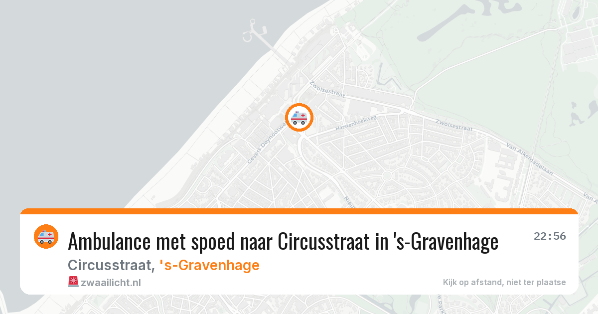 Ambulance met spoed naar Circusstraat in 's-Gravenhage — 27 jun 2026