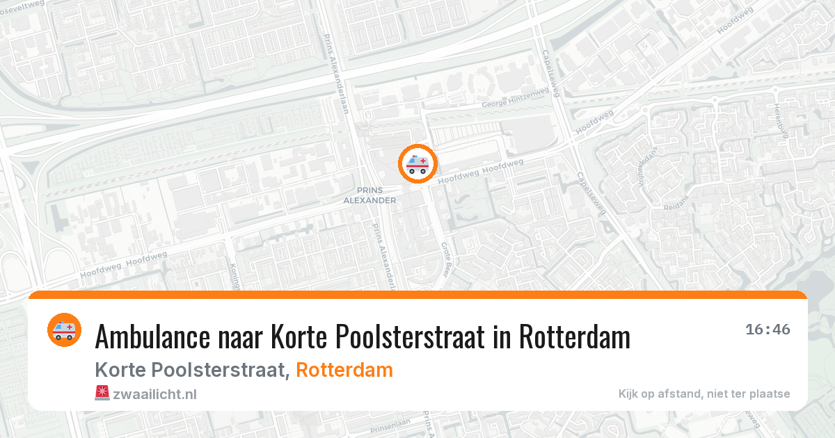 Ambulance naar Korte Poolsterstraat in Rotterdam — 8 mei 2026