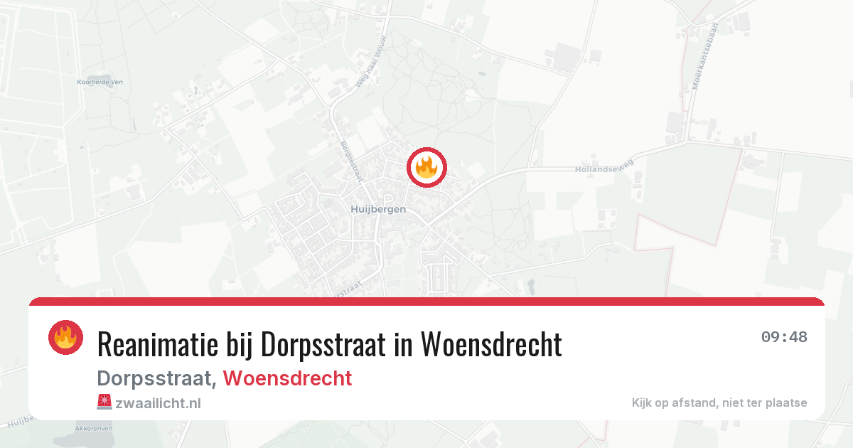 Reanimatie bij Dorpsstraat in Woensdrecht — 8 feb 2026