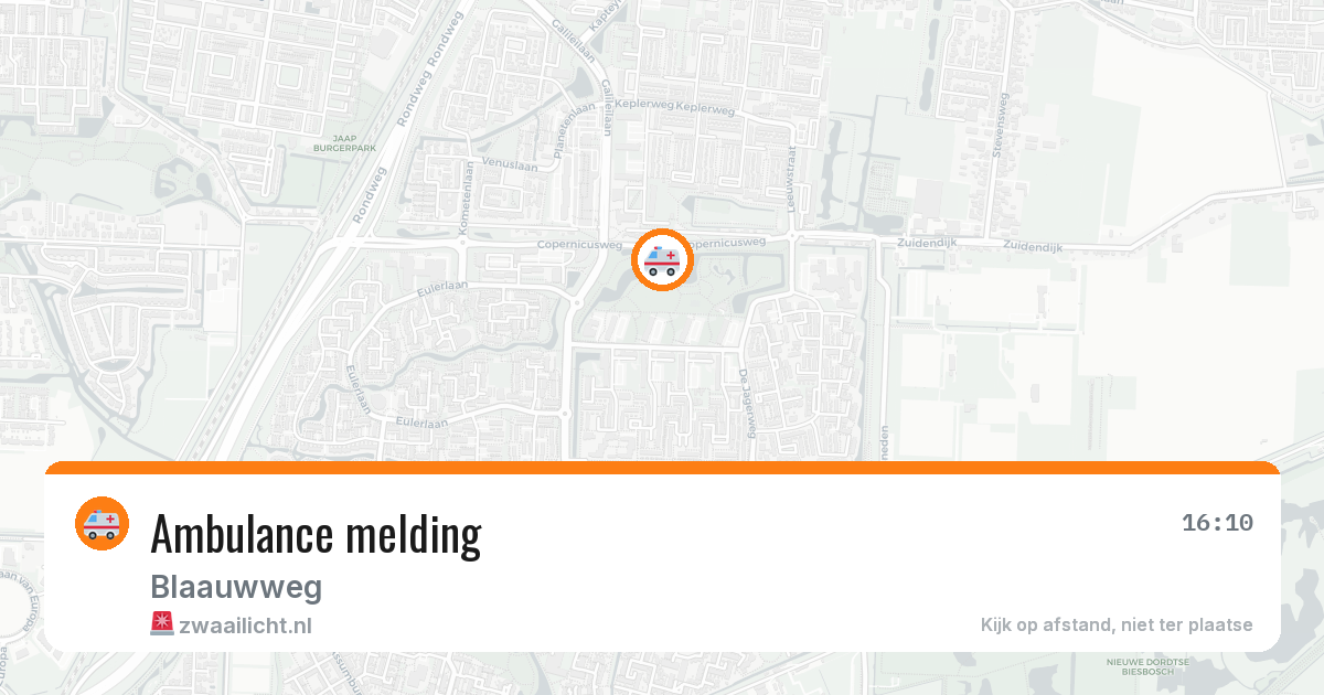 Ambulance melding — 15 jun 2026