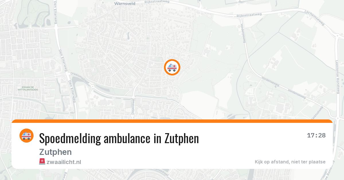 Spoedmelding ambulance in Zutphen — 12 aug 2026