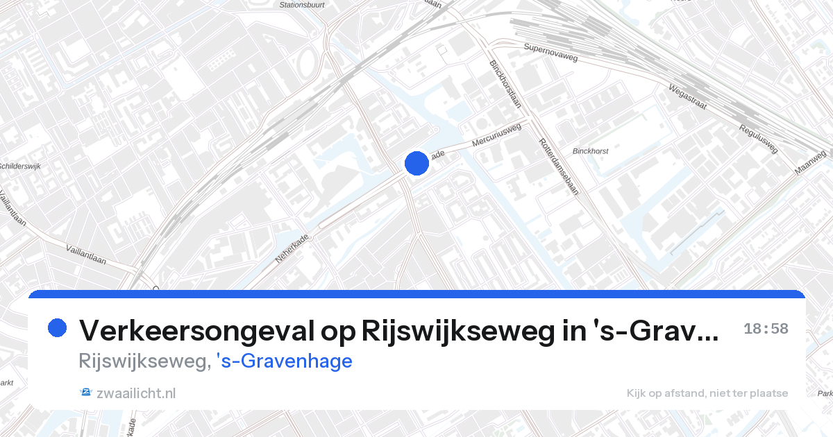 Verkeersongeval op Rijswijkseweg in 's-Gravenhage — 28 aug 2026